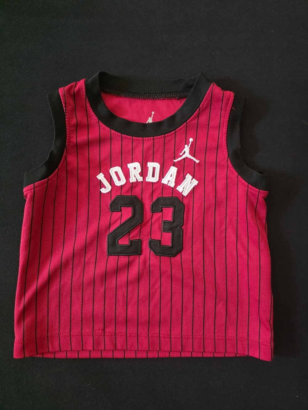 Nike Jordan Toddler Jersey 18M Red Black #23 Basketball Tank Top Boys Girls